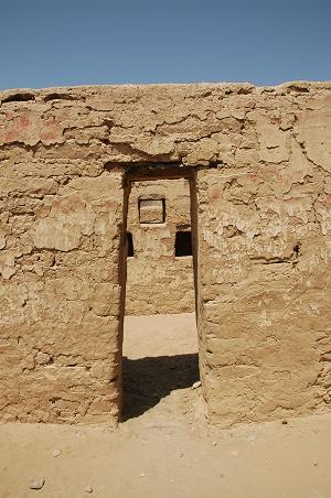 Tipische Inca doorgang, Tambo Colorado, Pisco