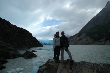 Het gelukkige paar, Glaciar Grey, Torres del Paine